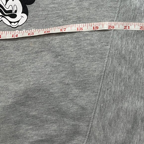 Zara x Disney Mickey Mouse Glitch Collection Women’s Gray Crop Sweatshirt Medium - Picture 7 of 11